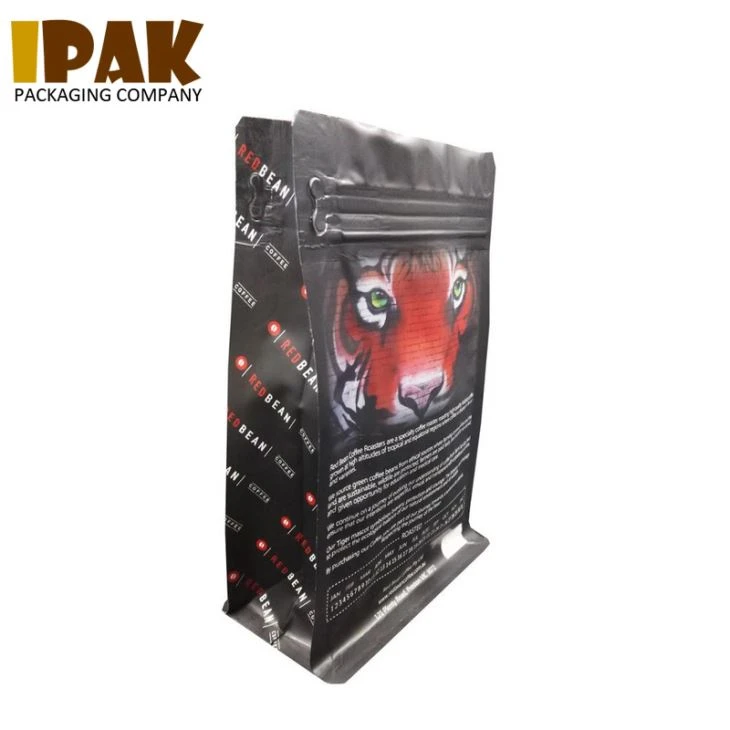 Flat Bottom Coffee Pouch With Valve