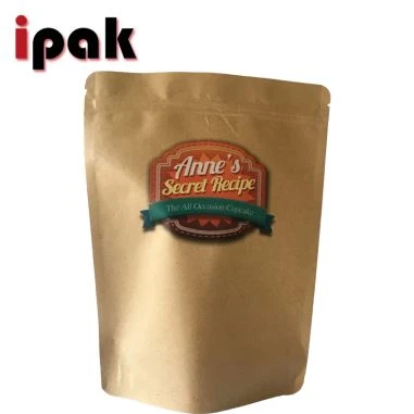 Xim av Kraft Daim Ntawv Teev Muag Hnab rau Khoom Noj