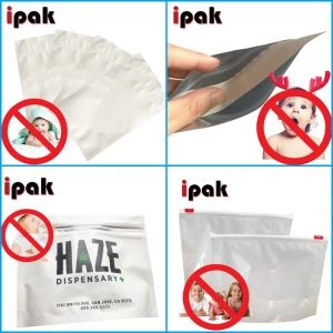 Menyuam Resistant Hnab Mylar Ntawv Nyiaj Cannabis Ntim