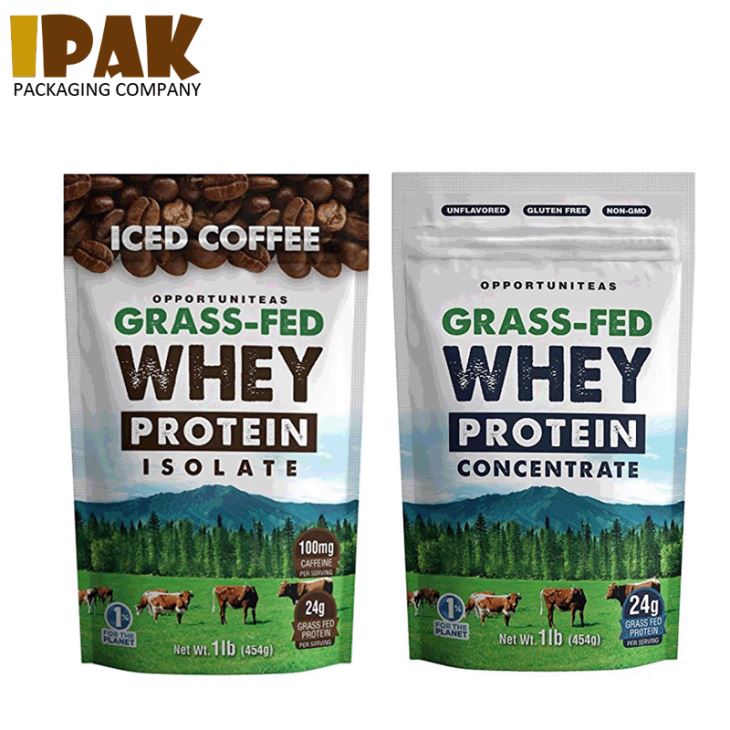 Whey Protein Stand Up Pouch With Ziplock